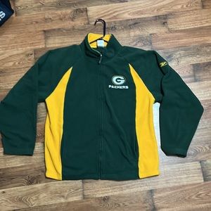 Men’s Reebok Green Bay Packers Zip Up Fleece